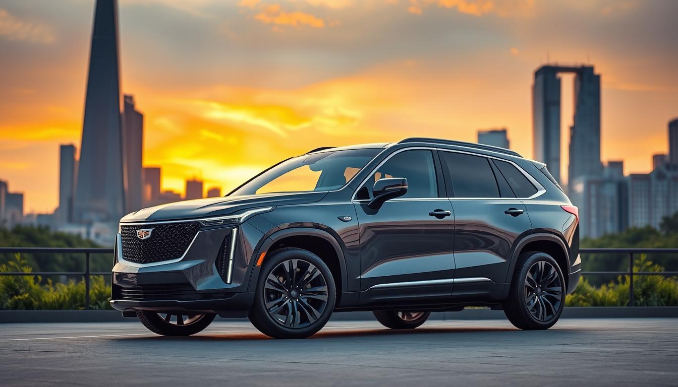 a car parked on a road